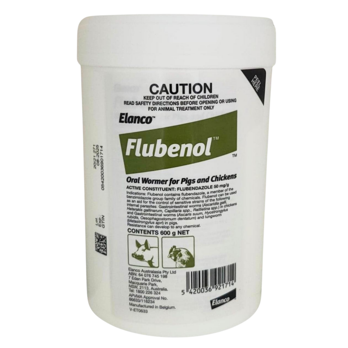 Flubenol Poultry Wormer 600g