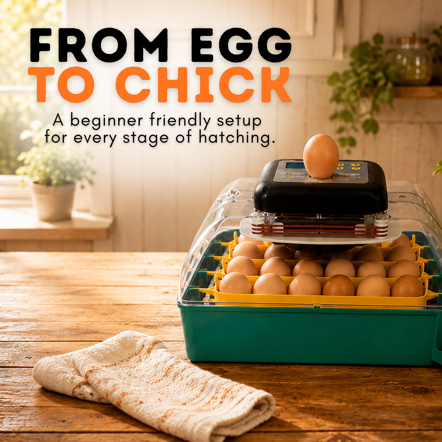 24 Egg Incubator for Chicken Eggs with Automatic Egg Turning