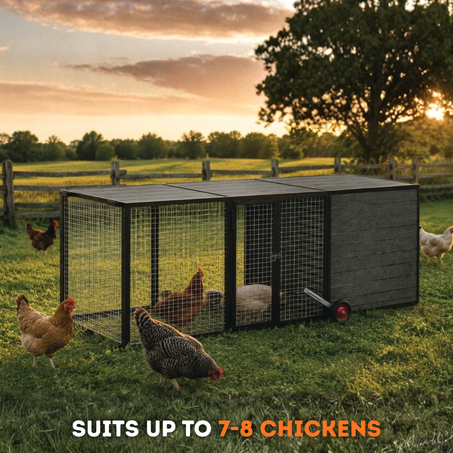 Nesty Wood-Plastic Composite Portable Chicken Coop