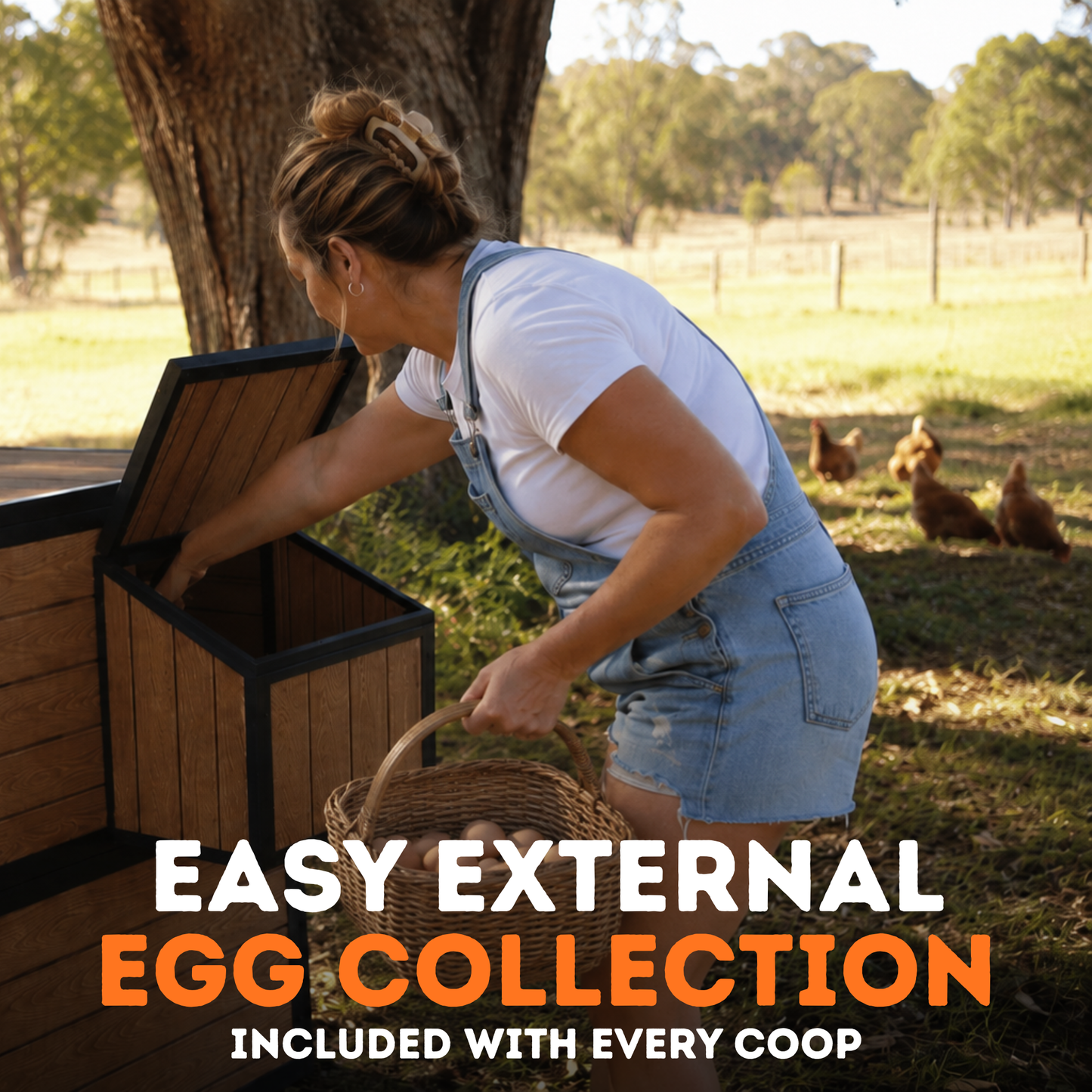 Nesty Wood-Plastic Composite Portable Chicken Coop
