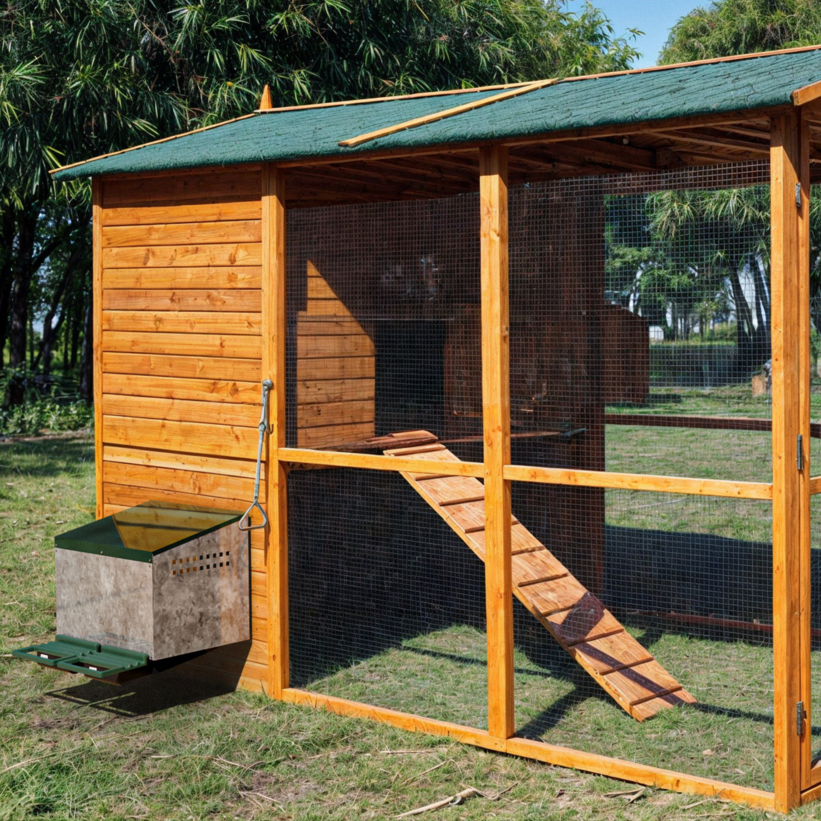 External Rollaway Nesting Box Double | Clean Eggs Easy – Nesty Boxes
