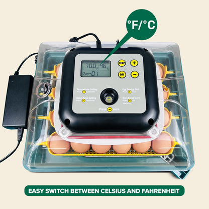 24 Egg Incubator for Chicken Eggs with Automatic Egg Turning