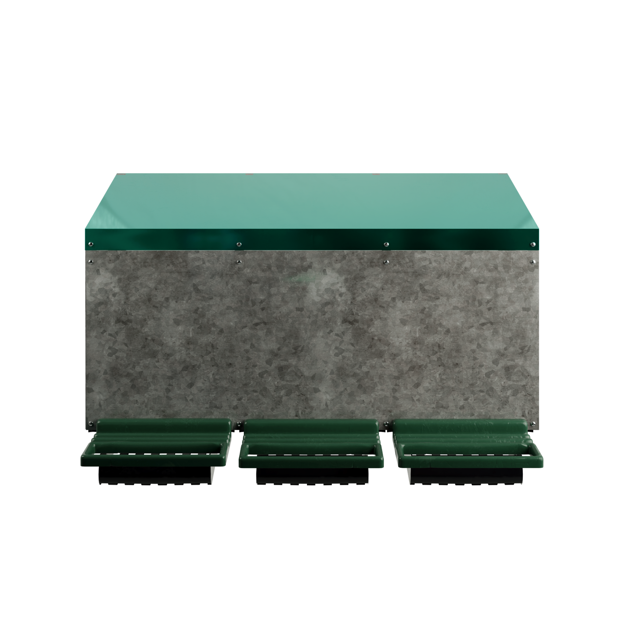External Rollaway Nesting Box Triple