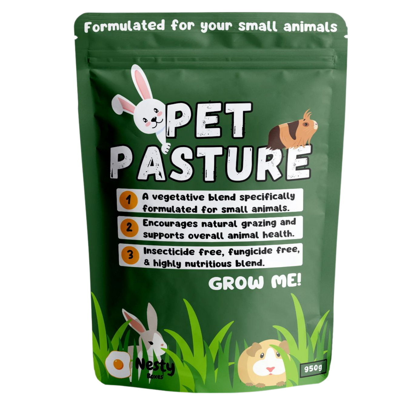 Pet Pasture Sowing Blend for Rabbits & Guinea Pigs | Nesty Boxes