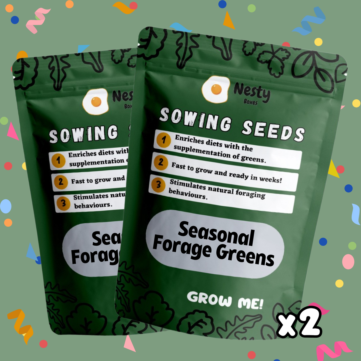 Seasonal Forage Greens 2 For 1 Bundle
