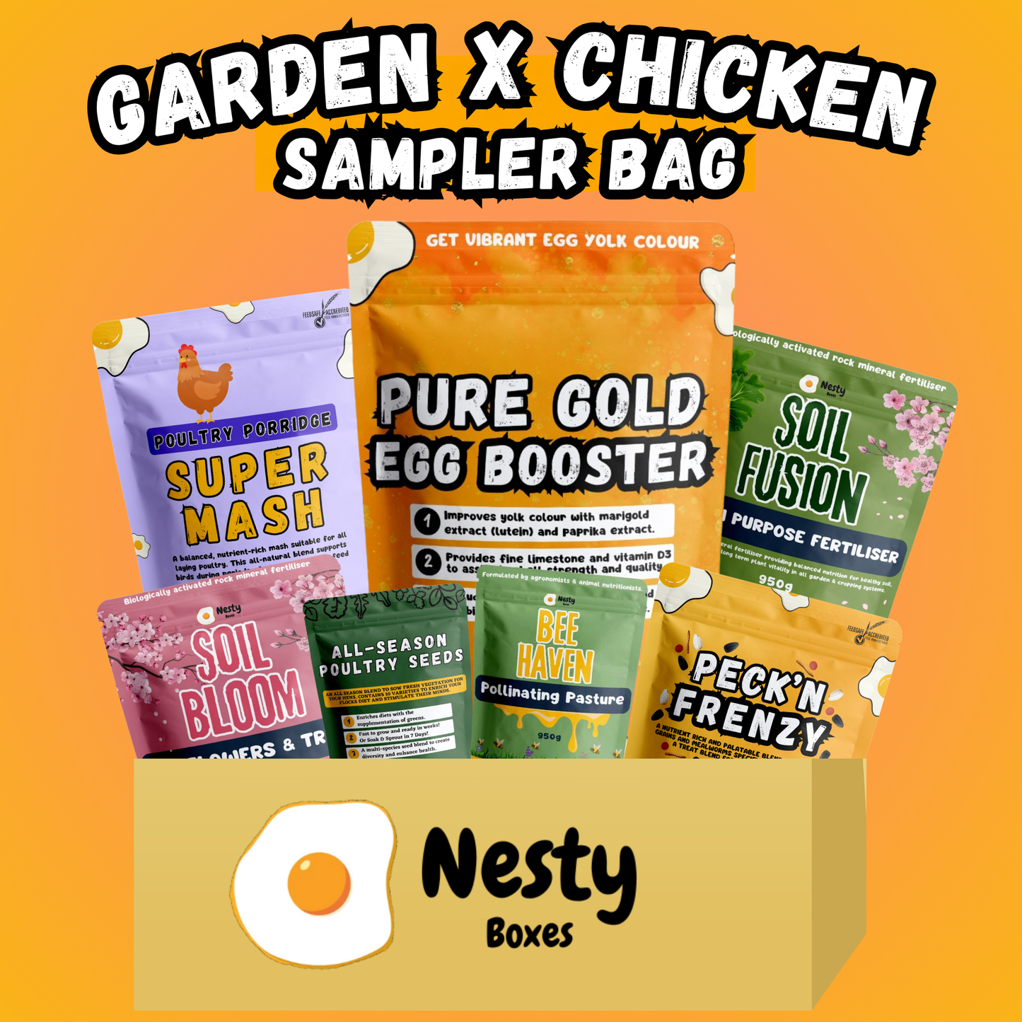 Gardening x Chicken Sampler Bag