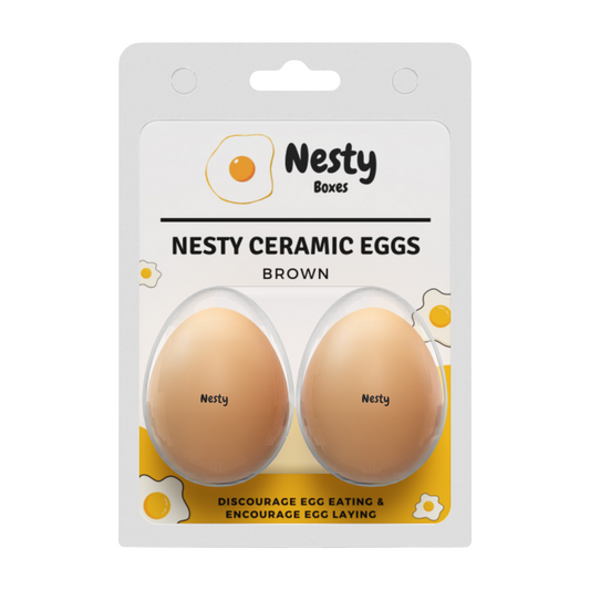 Nesty Brown Ceramic Eggs