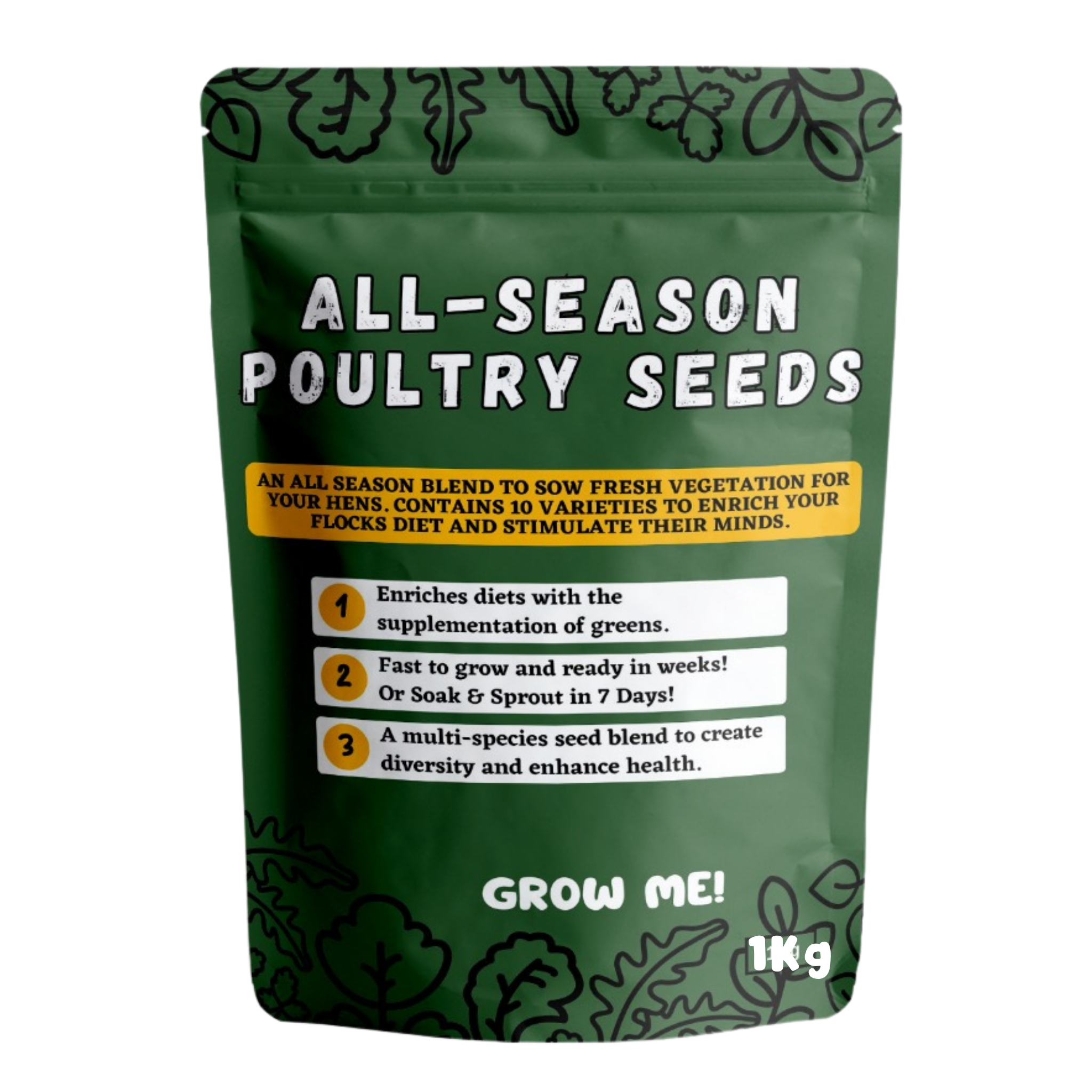 Poultry All-Season Seeds Forage Mix 1 Pouch