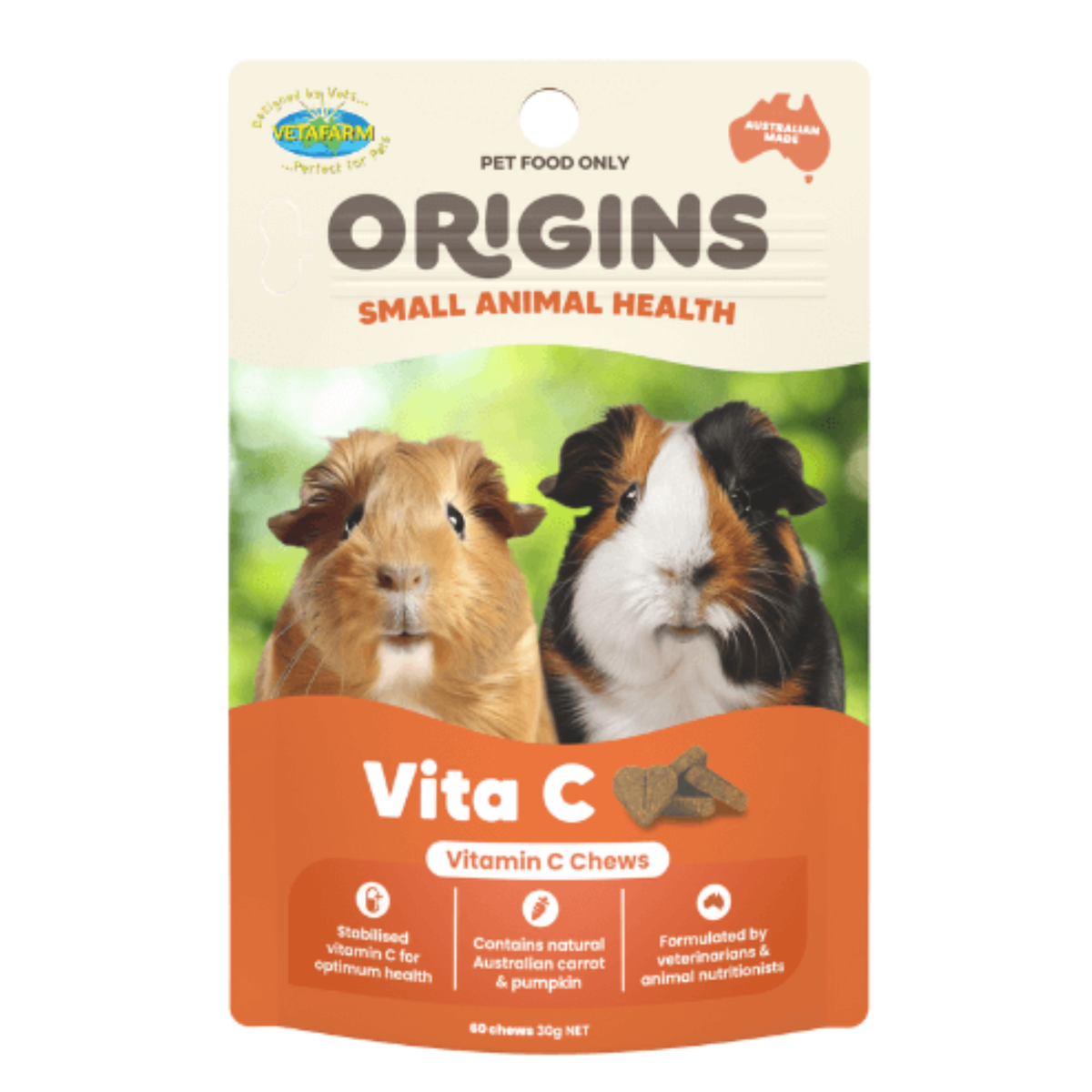 Buy Vetafarm Origins Vita-C Chews | Vitamin C for Guinea Pigs – Nesty Boxes
